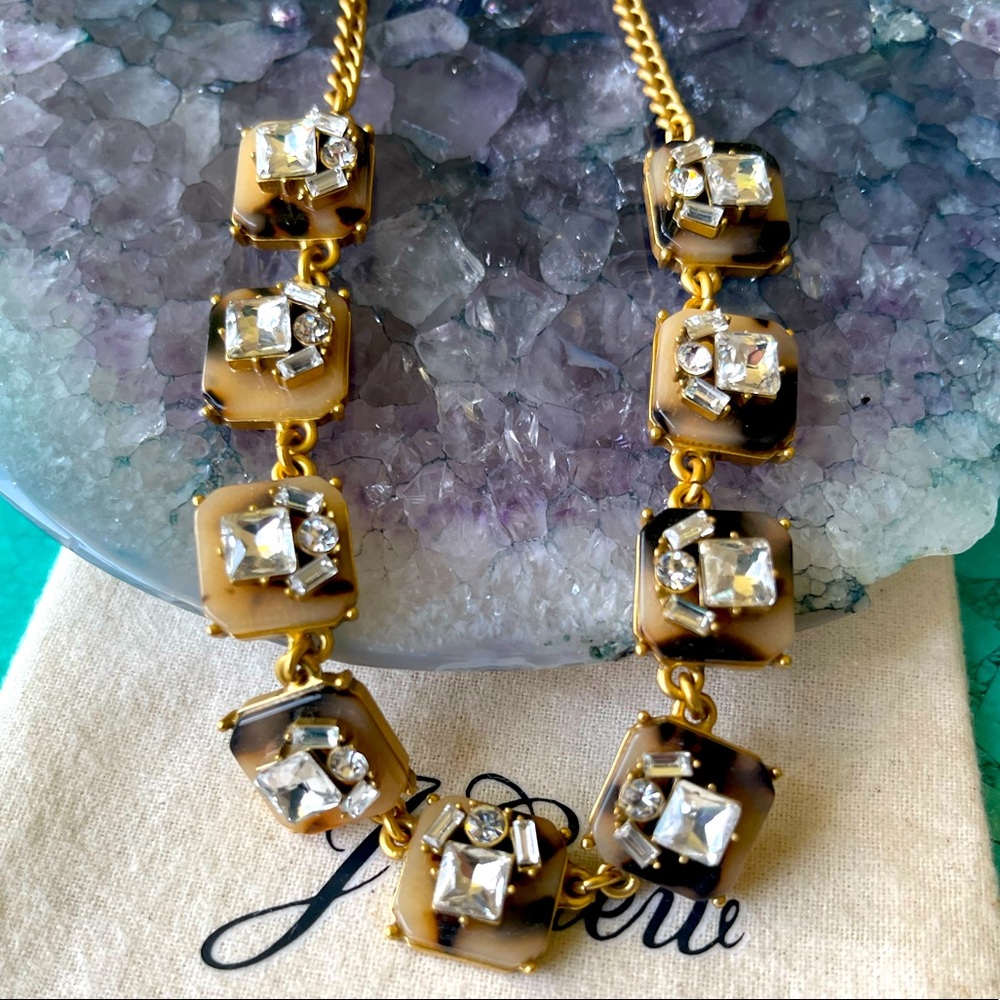 Jcrew Tokyo Tortoise Crystal Necklace